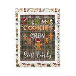 Personalized Gift Tartan Plaid Blanket Clan Scott Weathered With Christmas Cookie Baking Crew Christmas Gift Blanket, Plaid Blanket, Christmas Fleece Blanket, Christmas Blanket, Tartan Blanket, Scottish Blanket, Scotland Blanket, Family Name Blanket, Custom Blanket, Personalized Blanket