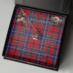 To My Beautiful Soulmate Necklace In Your Eyes I Have Found My Home Clan Wishart Tartan Crown Pendant Necklace