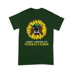 Scotstee Shop - Sunflower Veteran Father Veteran Army American Shirts Army Veteran Shirts Army Shirts