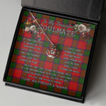 To My Beautiful Soulmate Necklace In Your Eyes I Have Found My Home Clan Donnachaidh Tartan Crown Pendant Necklace