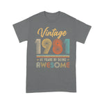 Vintage 1981 40 Years Of Being Awesome 40th Birthday Gifts Birthday Shirt Funny 40th Birthday T Shirts - Scotstee Shop