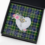 Gift For My Beautiful Girlfriend Necklace Valentine Necklace Clan MacKellar Tartan Cross Dancing Necklace Scottish Tartan Jewelry