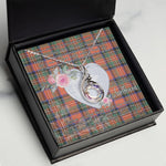 Rising Phoenix Necklace - Valentine Necklace Clan Stewart Royal Ancient Tartan Gift for Girlfriend, Gift for My Wife Rising Phoenix Necklace