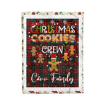 Personalized Gift Tartan Plaid Blanket Clan Carr With Christmas Cookie Baking Crew Christmas Gift Blanket, Plaid Blanket, Christmas Fleece Blanket, Christmas Blanket, Tartan Blanket, Scottish Blanket, Scotland Blanket, Family Name Blanket, Custom Blanket, Personalized Blanket
