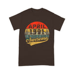 Vintage Retro April 1991 Over 30th Birthday Gift Over  30 Years Old Birthday Shirt 30th birthday shirts - Scotstee Shop