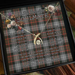 To My Beautiful Soulmate Necklace In Your Eyes I Have Found My Home Clan MacRae Weathered Tartan Wishbone Dancing Necklace