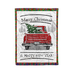 Tartan Blanket Vintage Red Truck with Christmas Tree Family Scottish Clan Kinninmont plaid blanket, red plaid blanket, buffalo plaid blanket, green plaid blanket, plaid fleece blanket, blue plaid blanket, red tartan blanket, tartan plaid blanket, black and white plaid blanket, , christmas plaid blanket, orange plaid blanket, tartan plaid throw blanket, pink plaid blanket, brown plaid blanket, buffalo check blanket