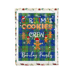 Personalized Gift Tartan Plaid Blanket Clan Barclay Hunting With Christmas Cookie Baking Crew Christmas Gift Blanket, Plaid Blanket, Christmas Fleece Blanket, Christmas Blanket, Tartan Blanket, Scottish Blanket, Scotland Blanket, Family Name Blanket, Custom Blanket, Personalized Blanket