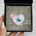 Sea Turtle Necklace Gift for My Beautiful Girlfriend Valentines Necklace Clan Burns Tartan Blue Turtle Necklace, Valentine Necklace Gift for Girlfriend Clan Mitchell Ancient Tartan Sunflower Pendant Necklace, Scottish Tartan Jewelry, valentine necklace, necklace girlfriend, necklace for wife, cute necklaces for girlfriend, jewelry for girlfriend, to my soulmate necklace, to my future wife necklace