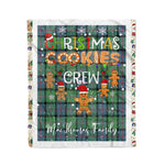 Personalized Gift Tartan Plaid Blanket Clan MacThomas Ancient With Christmas Cookie Baking Crew Christmas Gift Blanket, Plaid Blanket, Christmas Fleece Blanket, Christmas Blanket, Tartan Blanket, Scottish Blanket, Scotland Blanket, Family Name Blanket, Custom Blanket, Personalized Blanket