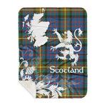 Sherpa Blanket - Tartan Blanket Thistle and Lion Scottish Clan MacSporran Plaid Blanket, plaid sherpa blanket queen,purple sherpa blanket,queen sherpa blanket,queen size sherpa blanket,red sherpa blanket,scottish tartan blankets,sherpa blanket,sherpa christmas blanket