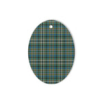 Scott Green Ancient Tartan Oval Ornaments, Christmas Tree Ornament, Plaid Christmas Ornaments, Ceramic Oval Christmas Tree Decoration, Tartan Oval Ornaments, Christmas Tree Ornament, Plaid Christmas Ornaments, Ceramic Oval Christmas Tree Decoration