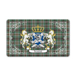 Doormat - Welcome Mat Scottish Craig Clan Badge Tartan Door Mat, Plaid Doormat