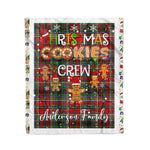 Personalized Gift Tartan Plaid Blanket Clan Anderson Of Arbrake With Christmas Cookie Baking Crew Christmas Gift Blanket, Plaid Blanket, Christmas Fleece Blanket, Christmas Blanket, Tartan Blanket, Scottish Blanket, Scotland Blanket, Family Name Blanket, Custom Blanket, Personalized Blanket