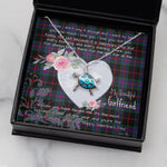 Sea Turtle Necklace Gift for My Beautiful Girlfriend Valentines Necklace Clan Nairn Tartan Blue Turtle Necklace
