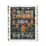 Personalized Gift Tartan Plaid Blanket Clan Scott Green Modern With Christmas Cookie Baking Crew Christmas Gift Blanket, Plaid Blanket, Christmas Fleece Blanket, Christmas Blanket, Tartan Blanket, Scottish Blanket, Scotland Blanket, Family Name Blanket, Custom Blanket, Personalized Blanket