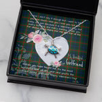 Sea Turtle Necklace Gift for My Beautiful Girlfriend Valentines Necklace Clan Aiton Tartan Blue Turtle Necklace