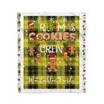 Personalized Gift Tartan Plaid Blanket Clan MacLachlan Dress With Christmas Cookie Baking Crew Christmas Gift Blanket, Plaid Blanket, Christmas Fleece Blanket, Christmas Blanket, Tartan Blanket, Scottish Blanket, Scotland Blanket, Family Name Blanket, Custom Blanket, Personalized Blanket