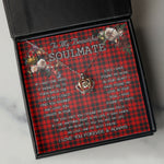 To My Beautiful Soulmate Necklace In Your Eyes I Have Found My Home Clan Hogg Tartan Crown Pendant Necklace