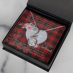 Rising Phoenix Necklace - Valentine Necklace Clan MacLeod Of Raasay Tartan Gift for Girlfriend, Gift for My Wife Rising Phoenix Necklace