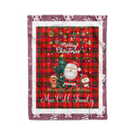Personalized Gift Tartan Plaid Blanket Clan MacColl Modern With Funny Santa Snowman Reindeer Merry Christmas Fleece Blanket, Home Living Room, Plaid Blanket, Tartan Blanket, Scottish Blanket, Buffalo fleece blanket, Christmas Blanket