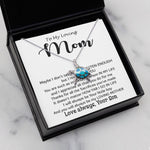 Opal Turtle Necklace - To My Loving Mom - Important Person In My Life Mother's Day Gift From Son Necklace