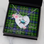 Sea Turtle Necklace Gift for My Beautiful Girlfriend Valentines Necklace Clan Rollo Tartan Blue Turtle Necklace