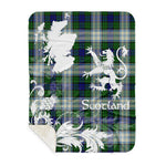 Sherpa Blanket - Tartan Blanket Thistle and Lion Scottish Clan Blackwatch Dress Modern Plaid Blanket, plaid sherpa blanket queen,purple sherpa blanket,queen sherpa blanket,queen size sherpa blanket,red sherpa blanket,scottish tartan blankets,sherpa blanket,sherpa christmas blanket