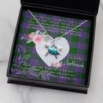 Sea Turtle Necklace Gift for My Beautiful Girlfriend Valentines Necklace Clan Elphinstone Tartan Blue Turtle Necklace