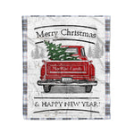 Tartan Blanket Vintage Red Truck with Christmas Tree Family Scottish Clan MacRae Dress Modern plaid blanket, red plaid blanket, buffalo plaid blanket, green plaid blanket, plaid fleece blanket, blue plaid blanket, red tartan blanket, tartan plaid blanket, black and white plaid blanket, , christmas plaid blanket, orange plaid blanket, tartan plaid throw blanket, pink plaid blanket, brown plaid blanket, buffalo check blanket