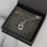 To My Beautiful Soulmate Necklace In Your Eyes I Have Found My Home Clan Davidson Tulloch Dress Tartan Rising Phoenix Necklace