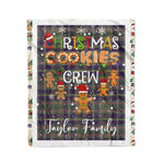 Personalized Gift Tartan Plaid Blanket Clan Taylor Weathered With Christmas Cookie Baking Crew Christmas Gift Blanket, Plaid Blanket, Christmas Fleece Blanket, Christmas Blanket, Tartan Blanket, Scottish Blanket, Scotland Blanket, Family Name Blanket, Custom Blanket, Personalized Blanket