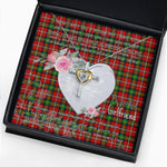 Gift For My Beautiful Girlfriend Necklace Valentine Necklace Clan Fullerton Tartan Cross Dancing Necklace Scottish Tartan Jewelry