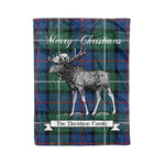 Tartan Blanket With Moose Clan Davidson of Tulloch Plaid Blanket Tartan Plaid Fleece Blanket, Christmas Blanket, tartan blanket, plaid blanket, red plaid blanket, buffalo plaid blanket, green plaid blanket, plaid fleece blanket, blue plaid blanket, red tartan blanket, tartan plaid blanket, black and white plaid blanket, christmas plaid blanket, orange plaid blanket, tartan plaid throw blanket, pink plaid blanket, brown plaid blanket, buffalo check blanket