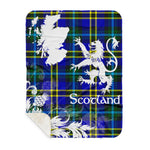 Sherpa Blanket - Tartan Blanket Thistle and Lion Scottish Clan Weir Plaid Blanket, plaid sherpa blanket queen,purple sherpa blanket,queen sherpa blanket,queen size sherpa blanket,red sherpa blanket,scottish tartan blankets,sherpa blanket,sherpa christmas blanket