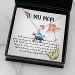 Opal Turtle Necklace - Mom Necklace, Gift Necklace For Mom Always Love You, Mother Neckalce