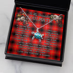 Sea Turtle Necklace To My Beautiful Soulmate Necklace In Your Eyes I Have Found My Home Clan MacIntyre Modern Tartan Blue Turtle Necklace