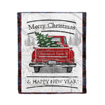 Tartan Blanket Vintage Red Truck with Christmas Tree Family Scottish Clan Rutherford Hunting plaid blanket, red plaid blanket, buffalo plaid blanket, green plaid blanket, plaid fleece blanket, blue plaid blanket, red tartan blanket, tartan plaid blanket, black and white plaid blanket, , christmas plaid blanket, orange plaid blanket, tartan plaid throw blanket, pink plaid blanket, brown plaid blanket, buffalo check blanket