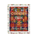 Personalized Gift Tartan Plaid Blanket Clan Nicolson Ancient With Christmas Cookie Baking Crew Christmas Gift Blanket, Plaid Blanket, Christmas Fleece Blanket, Christmas Blanket, Tartan Blanket, Scottish Blanket, Scotland Blanket, Family Name Blanket, Custom Blanket, Personalized Blanket