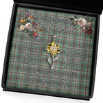 To My Beautiful Soulmate Sunflower Necklace In Your Eyes I Have Found My Home Clan Craig Tartan Jewelry For Girlfriend, Tartan Sunflower Pendant Necklace, Scottish Tartan Jewelry, valentine necklace, necklace girlfriend, necklace for wife, cute necklaces for girlfriend, jewelry for girlfriend, to my soulmate necklace, to my future wife necklace