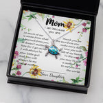 Opal Turtle Necklace - To My Mom Neckalce - Thank You For Sacrifices You Make Every Day Mother's Day Gift