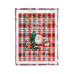 Personalized Gift Tartan Plaid Blanket Clan Renton With Funny Santa Snowman Reindeer Merry Christmas Fleece Blanket, Home Living Room, Plaid Blanket, Tartan Blanket, Scottish Blanket, Buffalo fleece blanket, Christmas Blanket