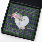 Gift For My Beautiful Girlfriend Necklace Valentine Necklace Clan MacBrayne Tartan Cross Dancing Necklace Scottish Tartan Jewelry