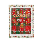 Personalized Gift Tartan Plaid Blanket Clan MacAuley With Christmas Cookie Baking Crew Christmas Gift Blanket, Plaid Blanket, Christmas Fleece Blanket, Christmas Blanket, Tartan Blanket, Scottish Blanket, Scotland Blanket, Family Name Blanket, Custom Blanket, Personalized Blanket