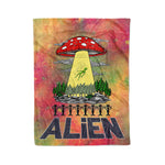 Scotstee Shop - Scotstee Shop Blanket Alien Abduction Magic Mushroom UFO Hippie Fleece Blanket