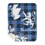 Sherpa Blanket - Tartan Blanket Thistle and Lion Scottish Clan MacKie Ancient Plaid Blanket, plaid sherpa blanket queen,purple sherpa blanket,queen sherpa blanket,queen size sherpa blanket,red sherpa blanket,scottish tartan blankets,sherpa blanket,sherpa christmas blanket