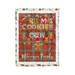Fleece Blanket - Personalized Gift Tartan Plaid Blanket Clan Morrison Red Ancient With Christmas Cookie Baking Crew Christmas Gift Fleece Blanket
