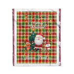 Personalized Gift Tartan Plaid Blanket Clan Gibson With Funny Santa Snowman Reindeer Merry Christmas Fleece Blanket, Christmas Blanket, Plaid Blanket, Tartan Blanket,Scottish Blanket