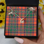 To My Beautiful Soulmate Necklace In Your Eyes I Have Found My Home Clan Stewart of Appin Ancient Tartan Wishbone Dancing Necklace