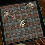 To My Beautiful Soulmate Necklace In Your Eyes I Have Found My Home Clan Ferguson Weathered Tartan Wishbone Dancing Necklace